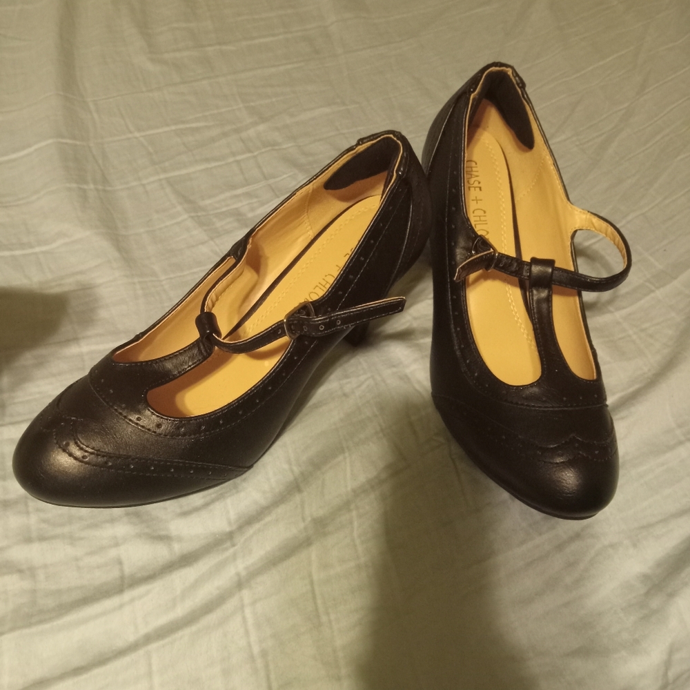 Heels worn once. Size 8
